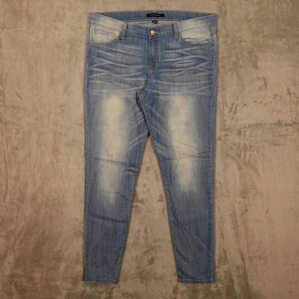 Flying Monkey Jeans low rise skinny women's‎ 32 blue denim fade lightweight